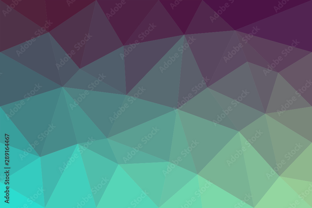 Poster geometrical abstract triangle tiled pattern background - vector graphic from triangles in colorful t