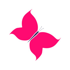 Colorful Butterfly icon. vector illustration