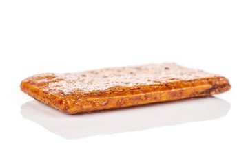 One whole rectangular rice japan assortment isolated on white background