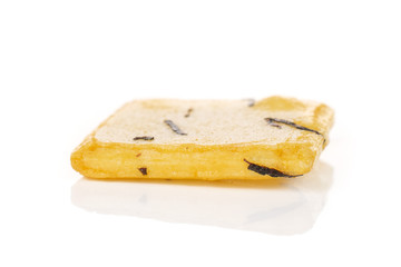 One whole square rice japan assortment isolated on white background