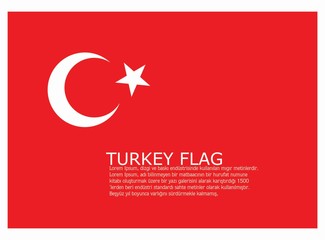 Turkey Flag Background