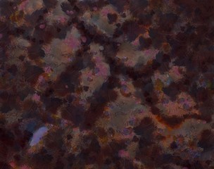 Detailed close-up grunge clouds abstract background. Dry brush strokes hand drawn oil painting on canvas texture. Creative simple pattern for graphic work, web design or wallpaper. Chaotic splashes.