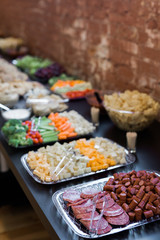 Veggie Meat and Dessert Party Trays 