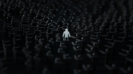 Obraz premium Feeling different, original 3d rendering illustration