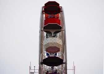Wheel on a grey backgrund