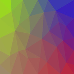 Geometrical abstract triangle tiled pattern background - vector graphic from triangles in colorful tones