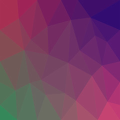 Geometrical abstract triangle tiled pattern background - vector graphic from triangles in colorful tones