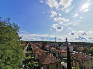villaggio crespi fabbrica e panorama
