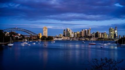 Fototapeta na wymiar Sydney Harbour at Sunset