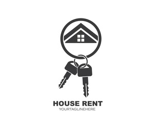 icon of house rent vector illustration