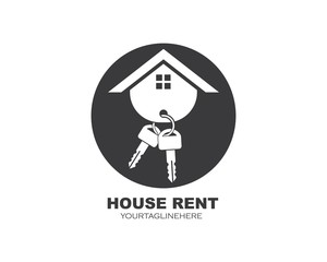 icon of house rent vector illustration