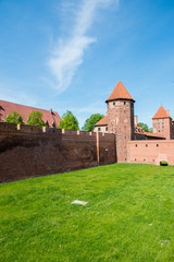 Malbork, Marienburg, the biggest medieval gothic castle of the Order of Teutonic Knights (Ordensritter) in Poland