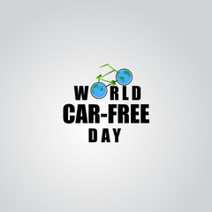 World Car Free Day Vector Template Design Illustration