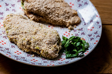 Escalopes panées maison prêtes à frire