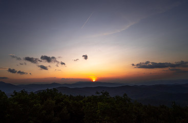 Sunset Blue Ridge Parkway