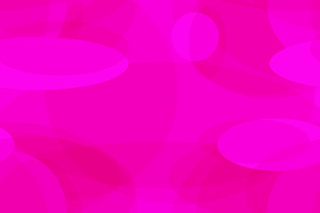 Obraz premium Seamless geometric pattern of circles and ellipses in pink colors. Pink circles, ellipses of different shades and sizes overlap each other.