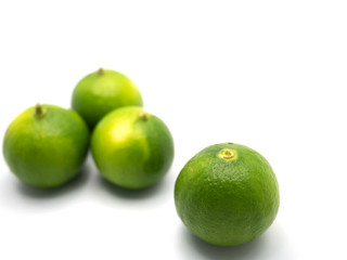 Lime isolated on white background.