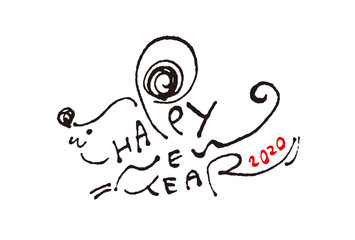 2020年　年賀状素材