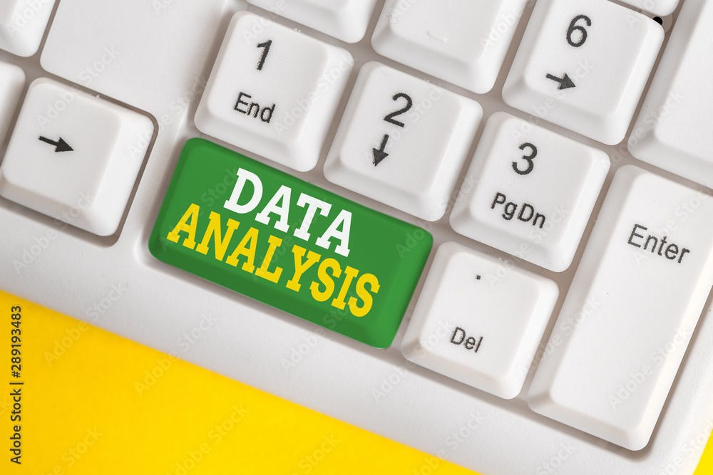 Poster handwriting text data analysis. conceptual photo translate numbers to analytical conclusion forecast