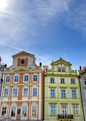 Fototapeta na wymiar Architecture in the Old Town Square in Prague, Czech Republic.