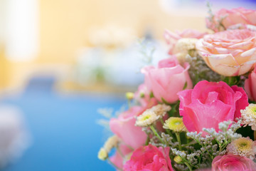  Flower images have a background.