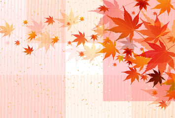 Naklejka premium 紅葉 もみじ 秋 背景 