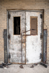 old train station doors