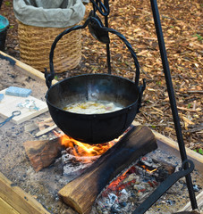 Preparing food in the past