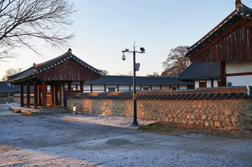 Fototapeta na wymiar The Kyochon village is a famous traditional village in Gyeongju, Korea.