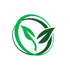 Eco green vector. Eco friendly icon. Recycle logo vector. Packaging Renewable symbol. Green Environmentally sign