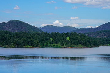 Reflection on Lake Pactola in South Dakota
