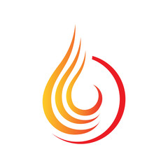 Fire flames vector icons vector logo design in white background