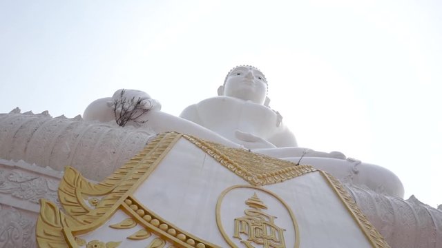 White buddha found in Asia.