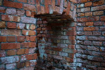 old brick wall arch texture loft