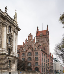 Fototapeta premium Higher Regional Court and Bavarian Constitutional Court, Munich, Germany