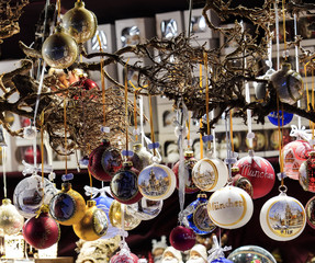 Fototapeta na wymiar Christmas market in Munich, Bavaria, Germany, Europe