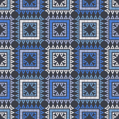 Ethnic boho seamless pattern. Lace. Embroidery on fabric. Patchwork texture. Weaving. Traditional ornament. Tribal pattern. Folk motif. Can be used for wallpaper, textile, wrapping, web. 