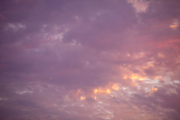 Fototapeta na wymiar Purple Clouds
