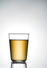 Honey Tea on white background.