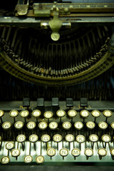 an old typewriter