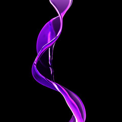 Naklejka premium Splash fluid. 3d illustration, 3d rendering.