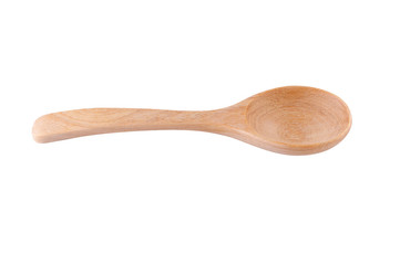 wooden spoon isolated on a white background