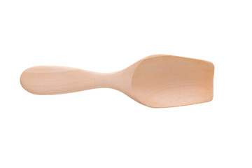 wooden spoon isolated on a white background