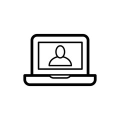 Fototapeta premium monitor icon trendy