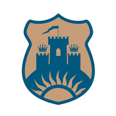 Royal Lion shield design