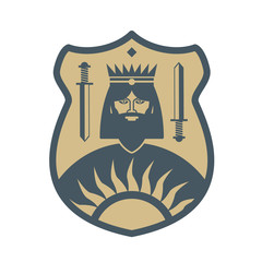 Royal Lion shield design