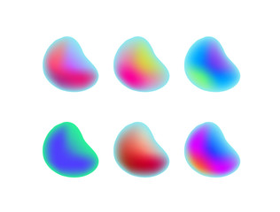 Design element collection with mesh gradients.