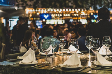 Resto Bistro Mood / Restaurant Food Nightime 