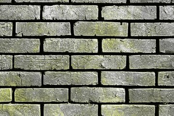 yellow creative scratched brick wall texture - pretty abstract photo background