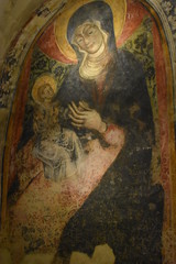 Otranto (Lecce) - Affresco - Madonna con Bambino - Cripta della Cattedrale